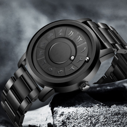 Magnetic Ball Watch – Roman Dial  Watch for Men | Rotating Beads Timepiece